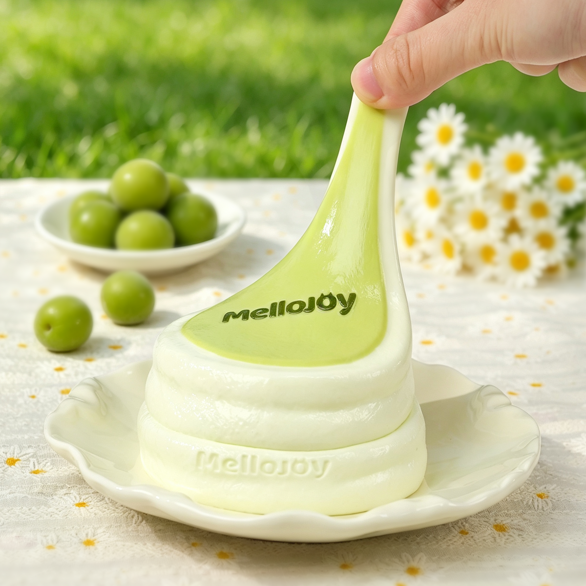 Mellojoy - ムースクリーム——ミディアムサイズ(中号M)メロジョイ抹茶スフレ【Z072-13】【 ブラインドボックスのおもちゃ】