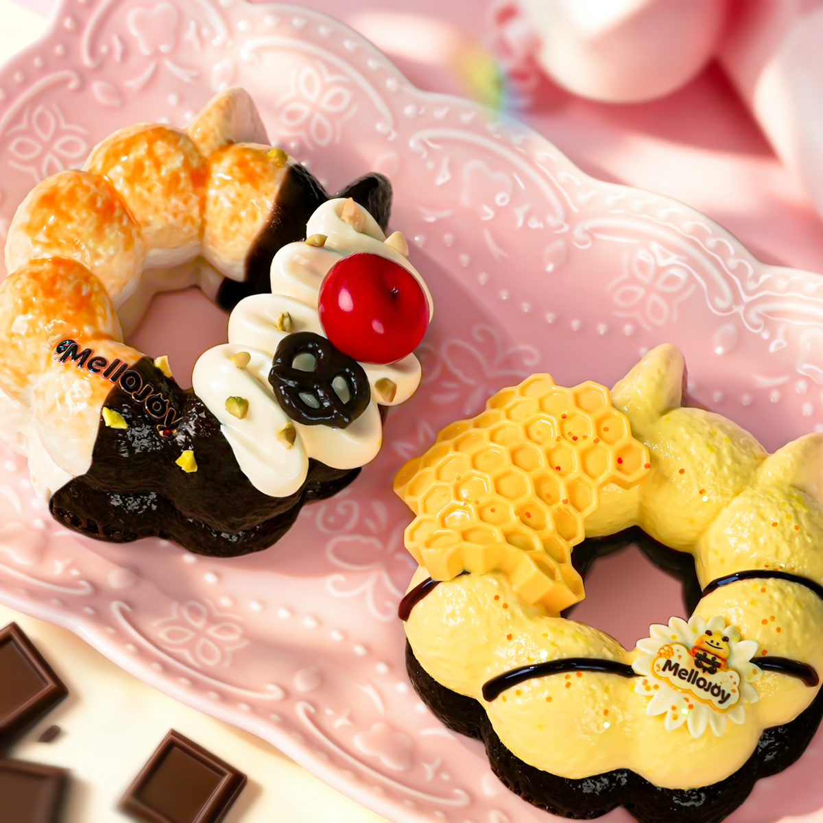 Mellojoy -ムースクリーム - オー！ドーナツー【A041】【 開封後のキャンセルができません】【 ブラインドボックスのおもちゃ】