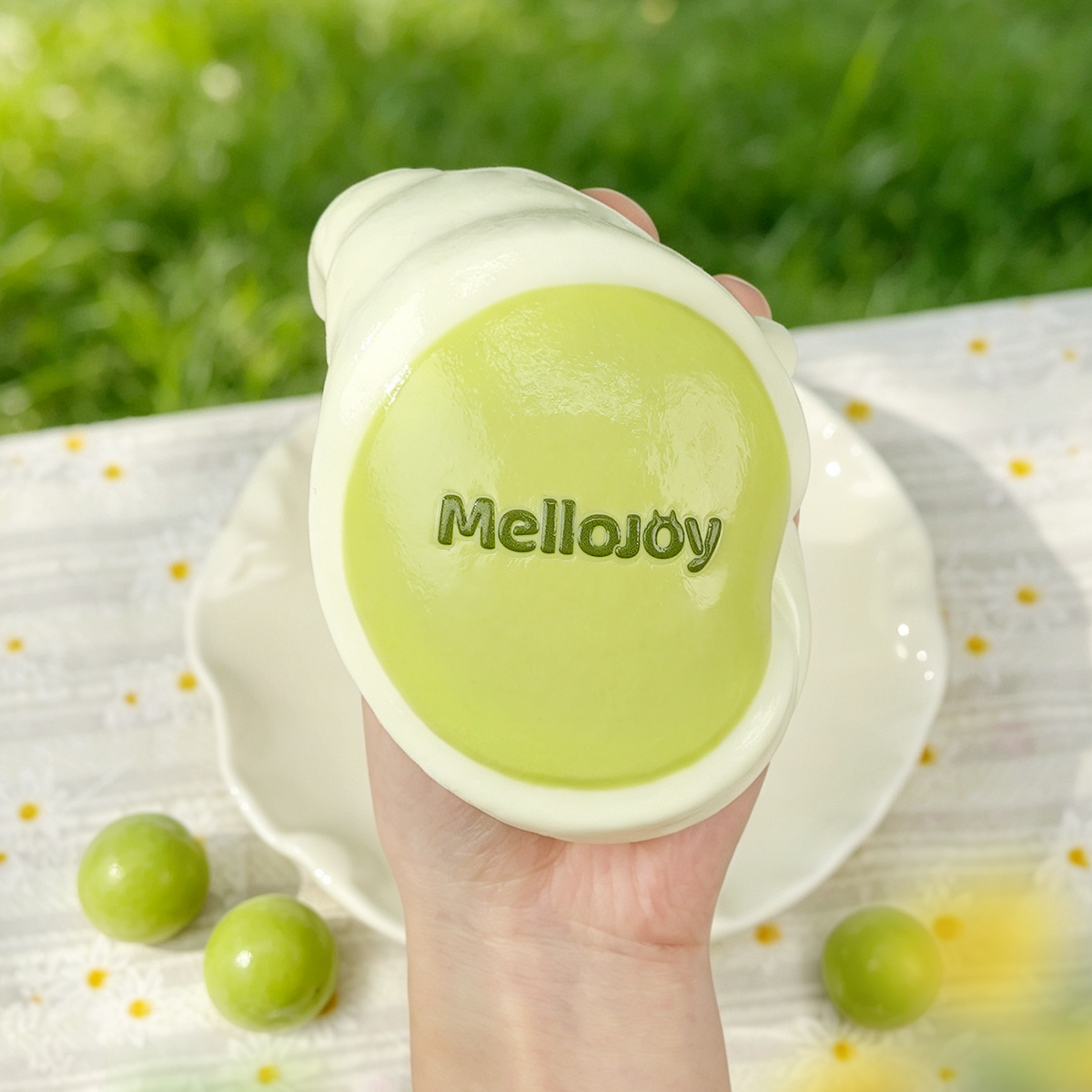 Mellojoy - ムースクリーム——ミディアムサイズ(中号M)メロジョイ抹茶スフレ【Z072-13】【 ブラインドボックスのおもちゃ】